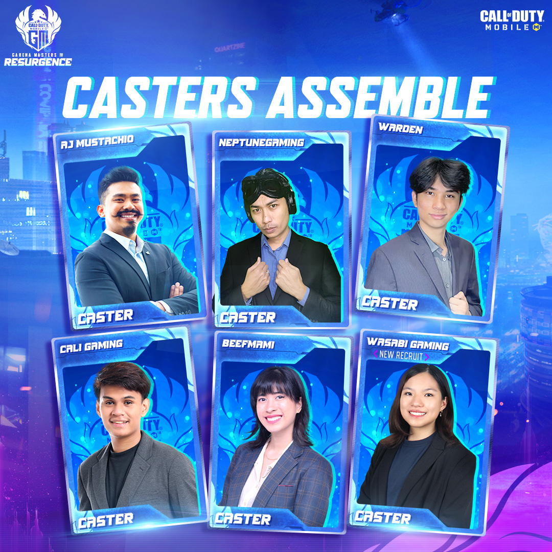 CODM Garena Masters S4 caster Roster